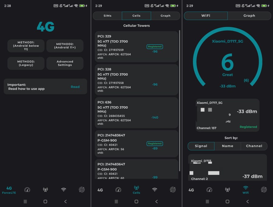 ForceLTE高级版锁定4G/5G网络防自动切